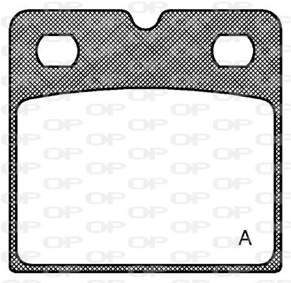 OPEN PARTS Комплект тормозных колодок, дисковый тормоз BPA1067.00
